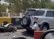 Terjadi Kecelakaan di Cububur Junction Antara Satu Unit Sepeda Motor dan Dua Minibus
