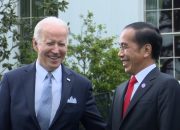Presiden RI Joko Widodo (Jokowi) bertemu dengan Presiden AS Joe Biden di Gedung Putih