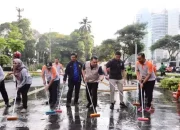Bersikan Trotoar, Jakpus Sambut Pelantikan Presiden dan Wakil Presiden