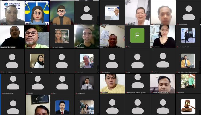 Peradi Utama Sukses Gelar Webinar Misteri Pembunuhan Sadis di Rawamangun